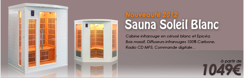 Cabine Infrarouge Soleil Blanc