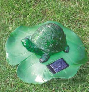 Lampe de Jardin "Nenuphar Tortue"