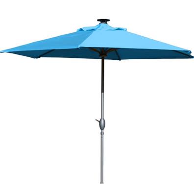 Parasol Luminaire Solaire Luciole Bleu
