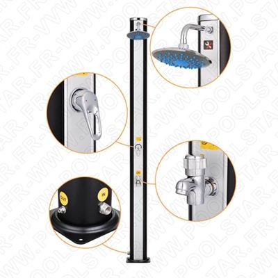 Douche Solaire Aluminium 32L + Rinçe Pieds PS-02C