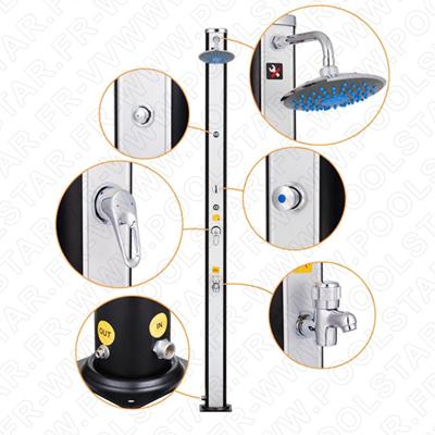 Douche Solaire Aluminium 20L + Rinçe Pieds + Brumisateur PS-S01B