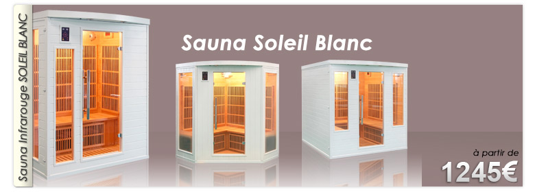 Sauna Infrarouge Soleil Blanc