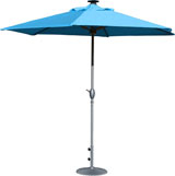 Parasol Luminaire Solaire Luciole Bleu