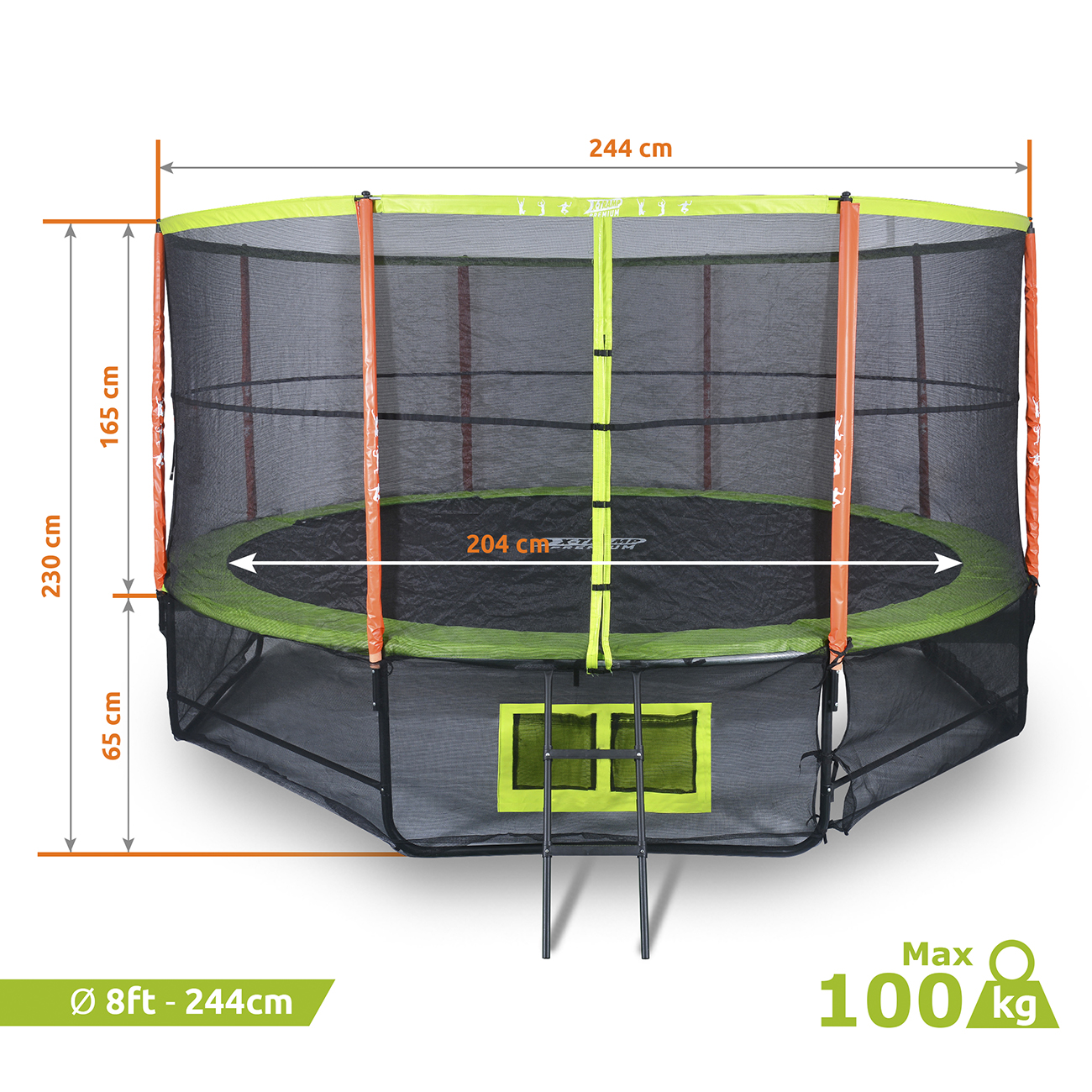Trampoline XTRAMP Premium 8ft 244 cm