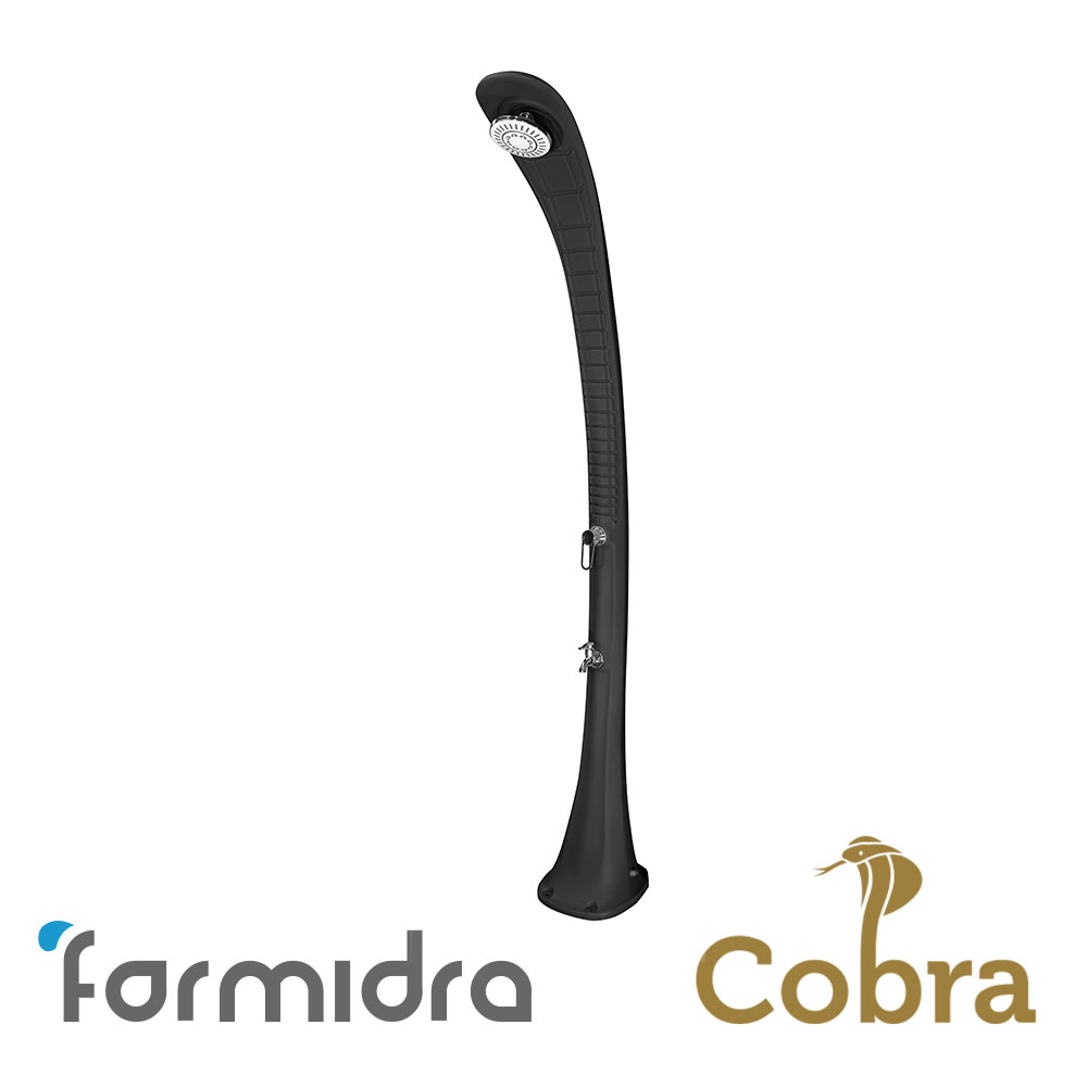 Douche Solaire Cobra Noir 32L avec rince pieds - reconditionné - 2019