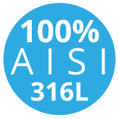 100% AISI 316L