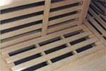 panneau infrarouge sol et bancs sauna harmony