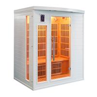 Sauna infrarouge Soleil Blanc 3 places France-Sauna