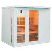 Sauna infrarouge Soleil Blanc 5 places France-Sauna