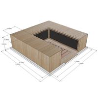 Dimension sauna infrarouge Apollon 4S