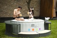 Spa gonflable oasis glow 4 places MSPA