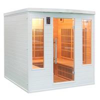 Sauna infrarouge Soleil Blanc 4S places Club France-Sauna