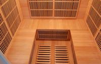 Sauna infrarouge Soleil Blanc 4S places Club intérieur