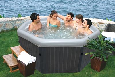 Spa Portable Tuscany Gris - 4 places Reconditionné