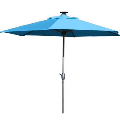 Parasol Luminaire Solaire Luciole Bleu